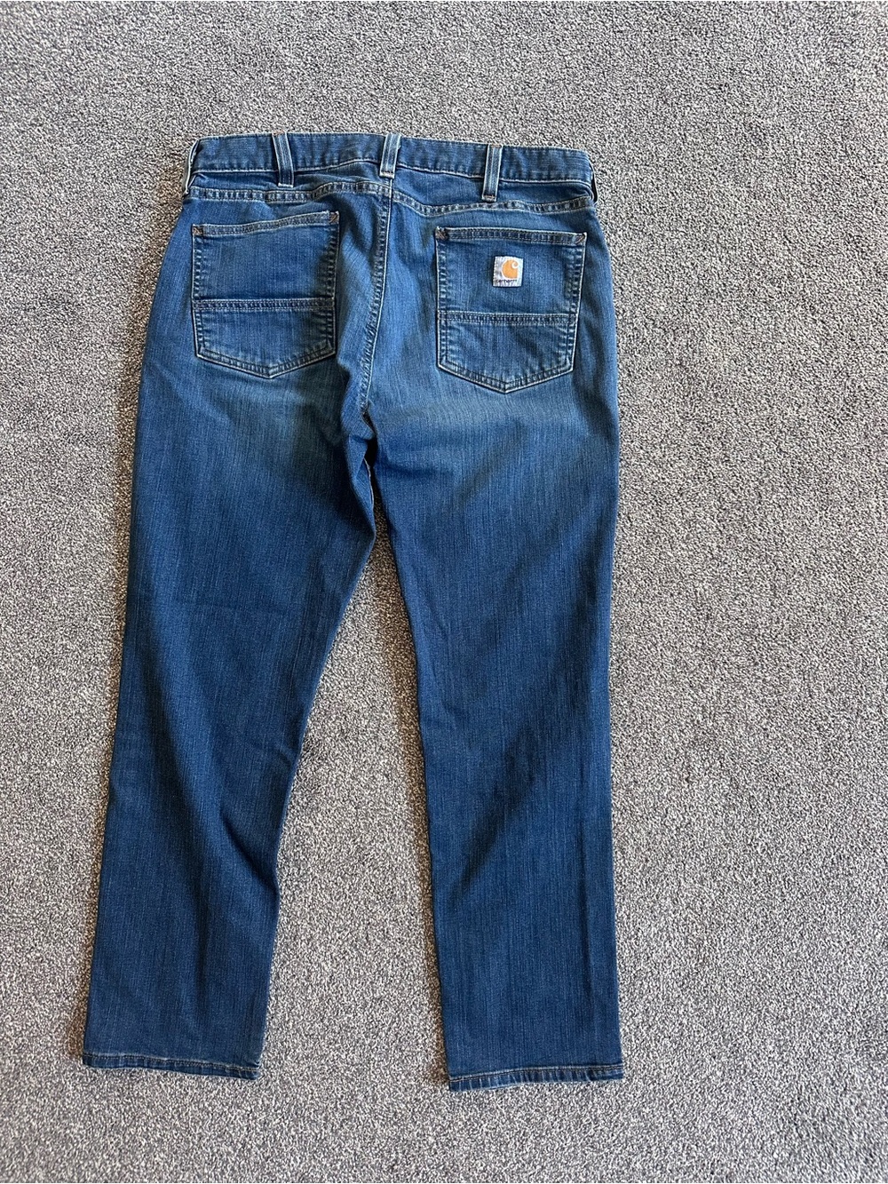 Carhartt Men’s Straight Leg Dark Blue Denim Jeans